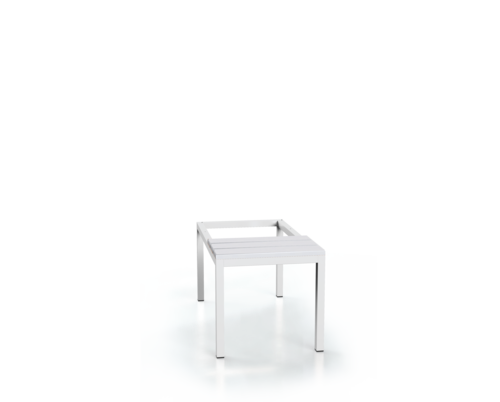 Vorbänk mit PVC latten - Basisausführung 375 x 500 x 800